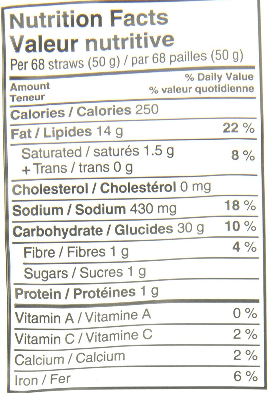 Sensible Portions Veggie Straws, Original, 142g/5 oz. {Imported from Canada}